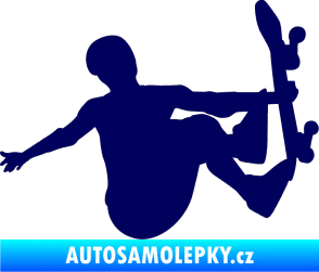 Samolepka Skateboard 008 pravá tmavě modrá