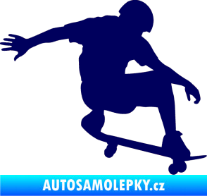 Samolepka Skateboard 012 pravá tmavě modrá