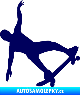 Samolepka Skateboard 013 pravá tmavě modrá