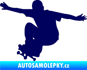 Samolepka Skateboard 014 levá tmavě modrá