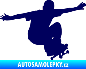 Samolepka Skateboard 014 pravá tmavě modrá