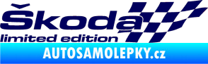 Samolepka Škoda limited edition pravá tmavě modrá