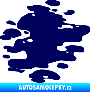 Samolepka Skvrna 001 pravá kaňka tmavě modrá