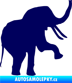Samolepka Slon 005 pravá tmavě modrá
