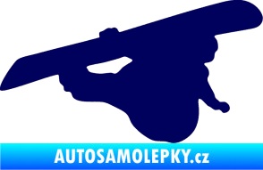 Samolepka Snowboard 007 pravá tmavě modrá