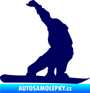 Samolepka Snowboard 011 pravá tmavě modrá