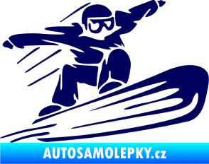 Samolepka Snowboard 014 pravá tmavě modrá