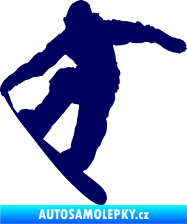 Samolepka Snowboard 019 pravá tmavě modrá