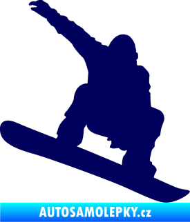 Samolepka Snowboard 021 pravá tmavě modrá