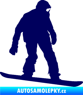 Samolepka Snowboard 027 pravá tmavě modrá