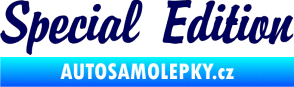 Samolepka Special edition 001 tmavě modrá