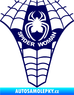 Samolepka Spider woman pavoučí žena švestkově modrá