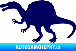 Samolepka Spinosaurus 001 levá tmavě modrá