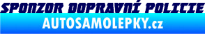 Samolepka Sponzor dopravní policie 001 tmavě modrá