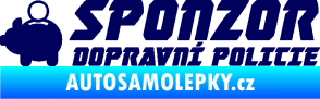 Samolepka Sponzor dopravní policie 003 švestkově modrá