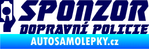 Samolepka Sponzor dopravní policie 004 tmavě modrá