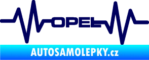 Samolepka Srdeční tep 029 Opel tmavě modrá