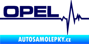Samolepka Srdeční tep 036 levá Opel tmavě modrá