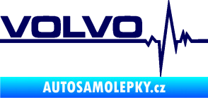 Samolepka Srdeční tep 037 levá Volvo tmavě modrá