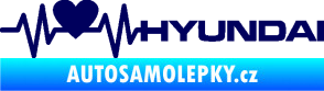 Samolepka Srdeční tep 046 pravá Hyundai tmavě modrá