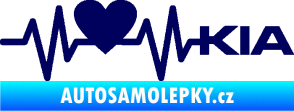 Samolepka Srdeční tep 048 pravá Kia tmavě modrá