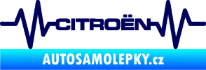 Samolepka Srdeční tep 057 Citroen tmavě modrá