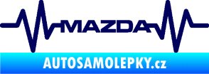 Samolepka Srdeční tep 059 Mazda tmavě modrá