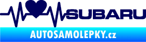 Samolepka Srdeční tep 086 pravá Subaru tmavě modrá