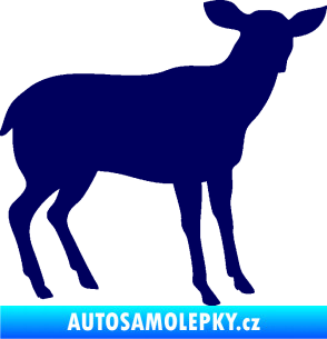 Samolepka Srna 001 pravá tmavě modrá