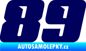 Samolepka Startovní číslo 89 typ 6 tmavě modrá