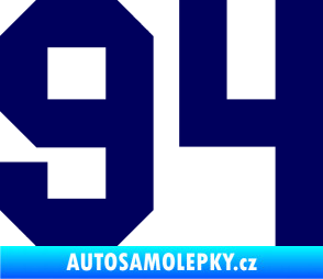 Samolepka Startovní číslo 94 tmavě modrá