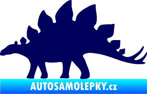 Samolepka Stegosaurus 001 levá tmavě modrá