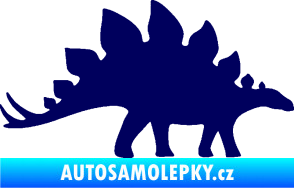Samolepka Stegosaurus 001 pravá tmavě modrá