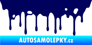 Samolepka Stékající skvrna 005 levá tmavě modrá