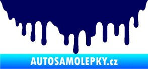 Samolepka Stékající skvrna 007 pravá tmavě modrá