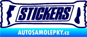 Samolepka Stickers nápis tmavě modrá
