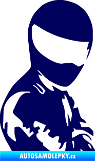 Samolepka Stig pravá tmavě modrá