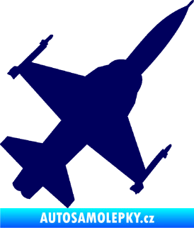 Samolepka Stíhací letoun 003 pravá tmavě modrá