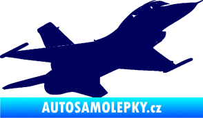 Samolepka Stíhací letoun 004 pravá tmavě modrá