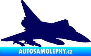 Samolepka Stíhací letoun 005 pravá tmavě modrá
