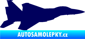Samolepka Stíhací letoun 006 pravá tmavě modrá