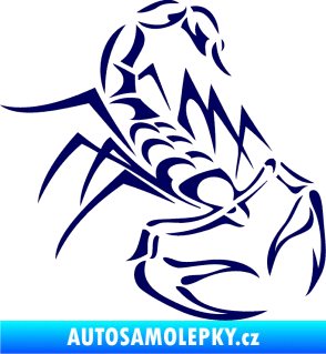 Samolepka Štír 017 pravá tmavě modrá