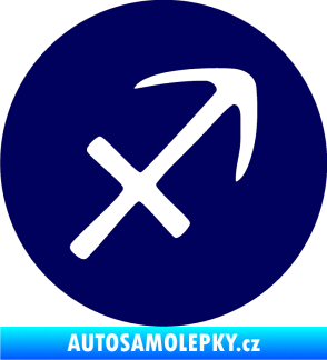Samolepka Střelec 001 - horoskop tmavě modrá