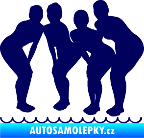 Samolepka Synchronizované plavání 001 tým tmavě modrá