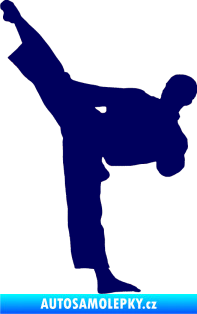 Samolepka Taekwondo 002 levá tmavě modrá