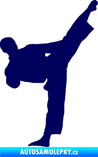 Samolepka Taekwondo 002 pravá tmavě modrá
