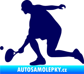 Samolepka Tenista 003 levá tmavě modrá