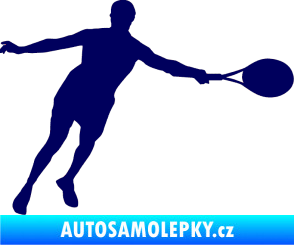 Samolepka Tenista 009 pravá tmavě modrá