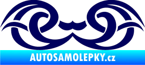 Samolepka Tetování 137 tmavě modrá