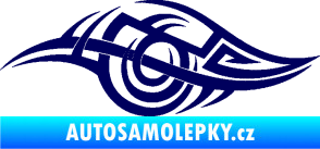 Samolepka Tetování 208 levá tmavě modrá